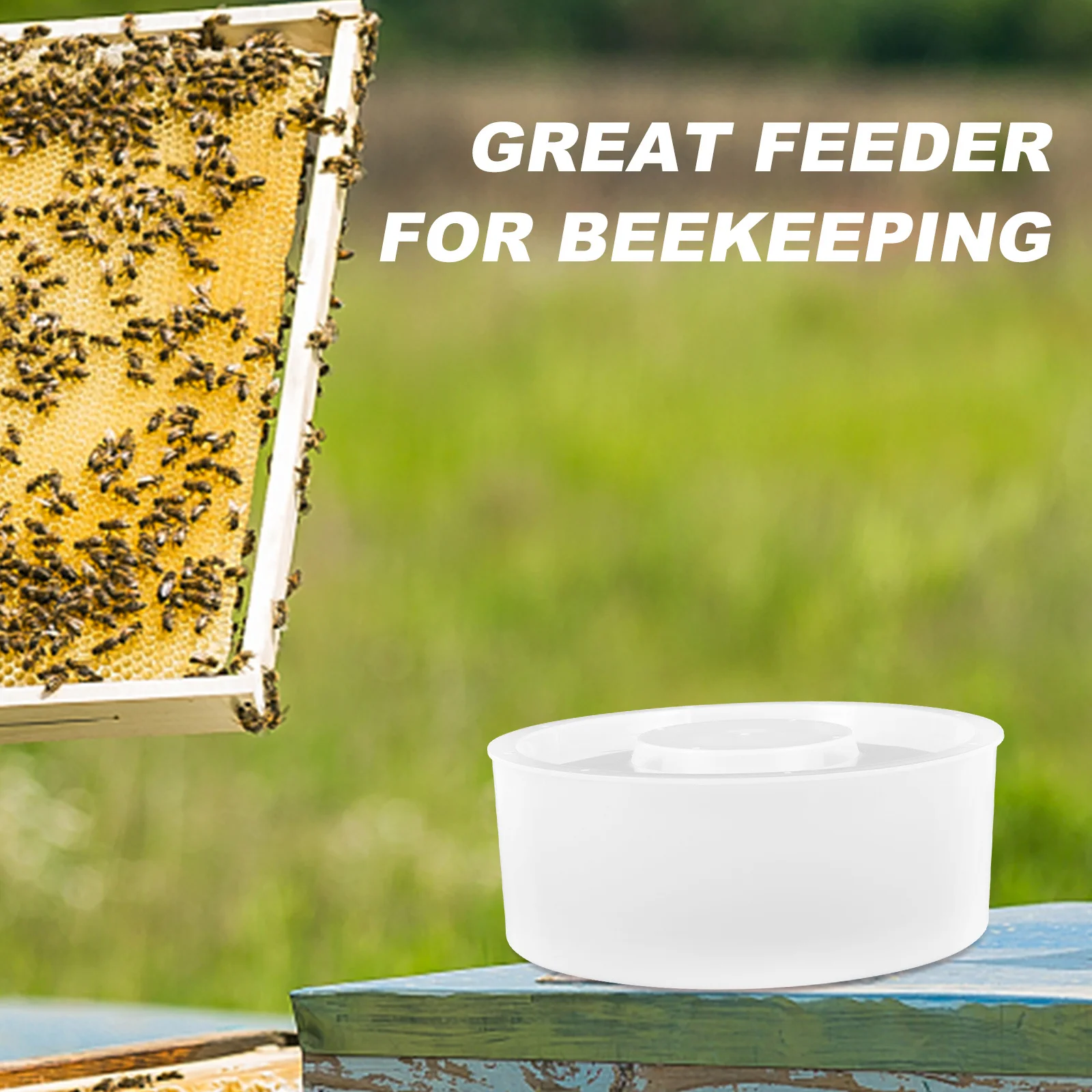

2pcs Bee Water Feeder Plastic Hive Top Feeder For Beekeeping Durable Pp Material Easy Use No Spill Bee Feeders Hives Outdoor