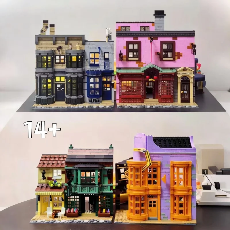 

In Stock Movie Game Diagon Alley Compatible with 75978 5544PCS Building Block Bricks Toys For Kids Birthday Gifts
