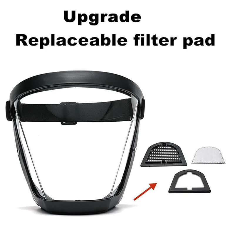 2X Anti-Dust & Fog-Resistant Face Shield,Tooltak Anti-Dust & Fog-Free Face Shield,Anti-Fog Protective Full Face Shields,Requisit