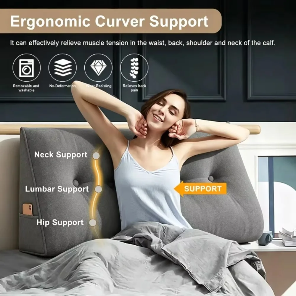 Triangular Reading Support Pillow 4