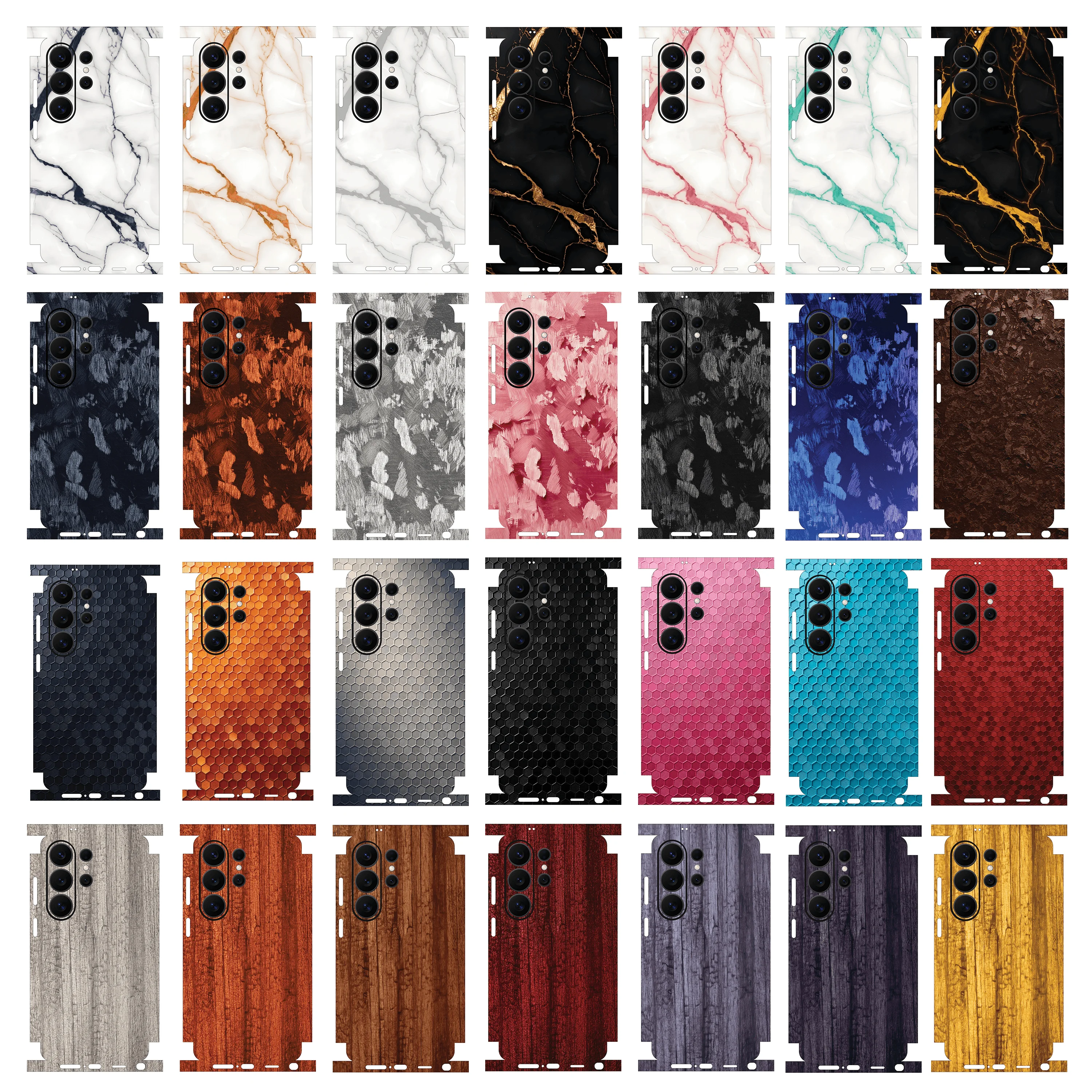 

S26 ultra Skins Grain Film Wrap Phone Back Sticker For SAMSUNG Galaxy S26 S25 S24 Ultra S23 Plus S22 Ultra S22 Film