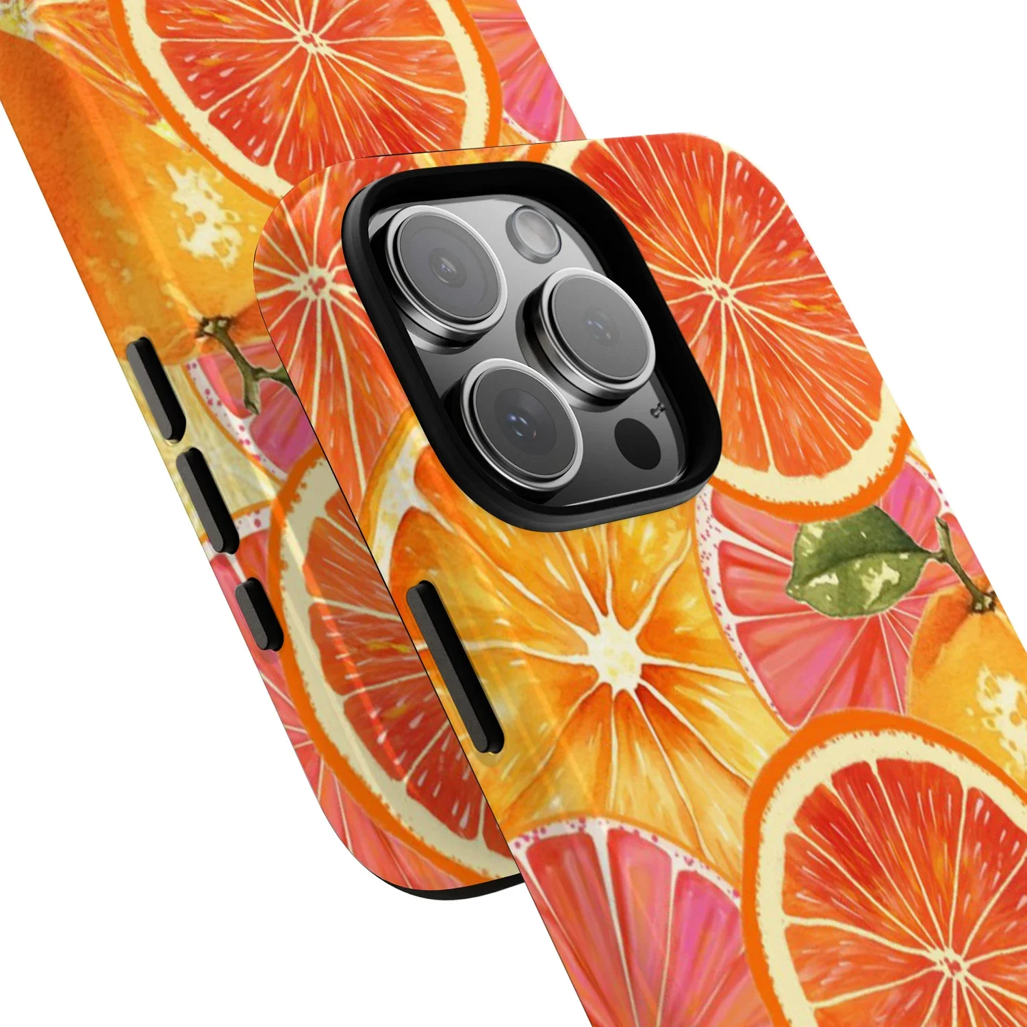 Fresh Fruit Lemon Orange Tough Case For Iphone 16 15 14 13 12 11 Pro Max 13Mini 12Mini XSMAX XR X 7 8 Plus