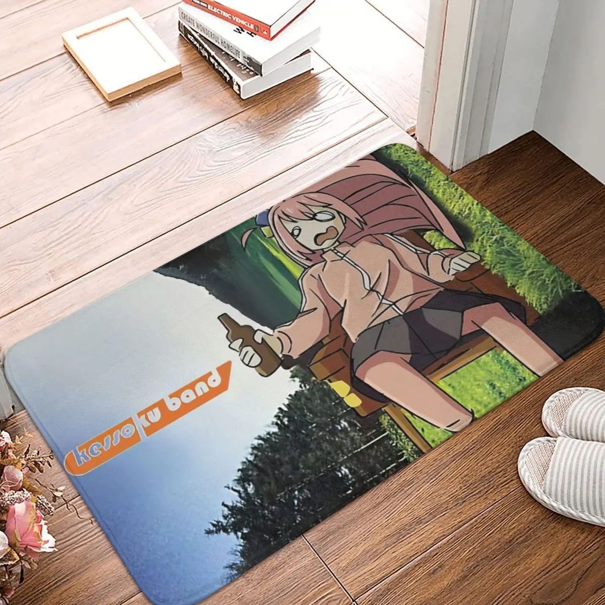 Characters-1 Bath Non-Slip Carpet BOCCHI THE ROCK Bedroom Mat Entrance Door Doormat Home Decor Rug