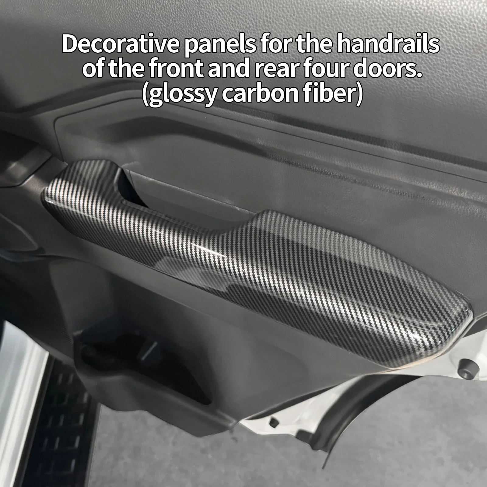 Car Four-door Armrest Decorative Frame Door Handle Trim Cover Interior Styling Modification For Toyota Land Cruiser FJ 2026 detail image 3