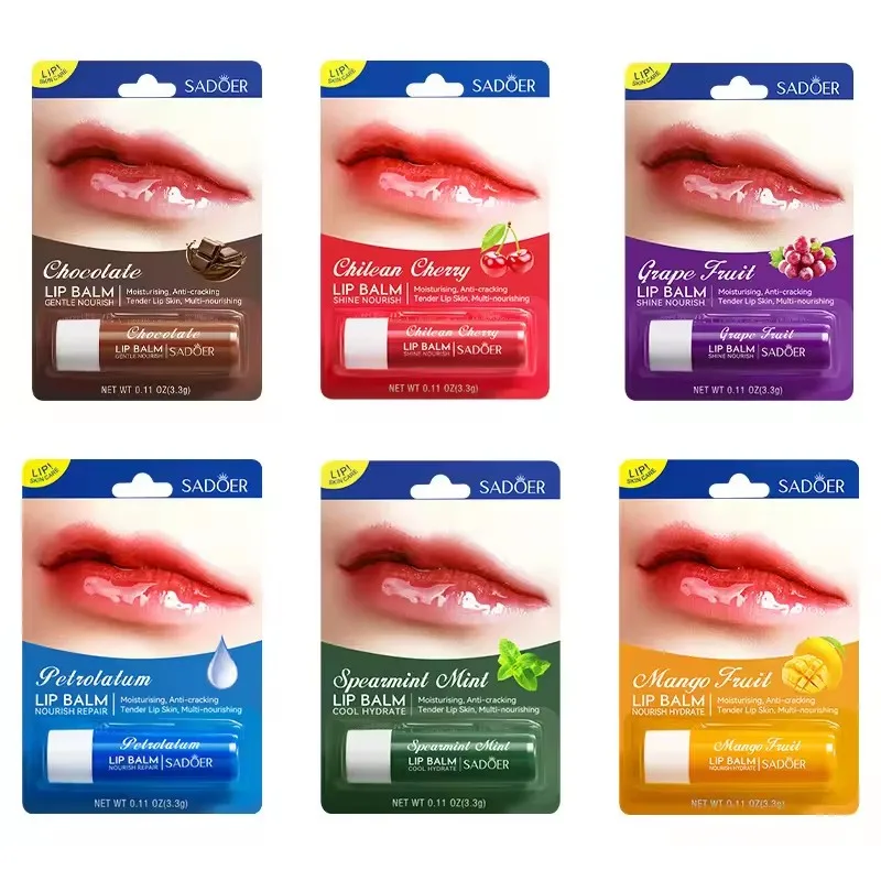 

SADOER фруктовая увлажняющая губная помада, питательный увлажняющий бальзам для губ, пухлая губа, красота, средства по уходу за кожей