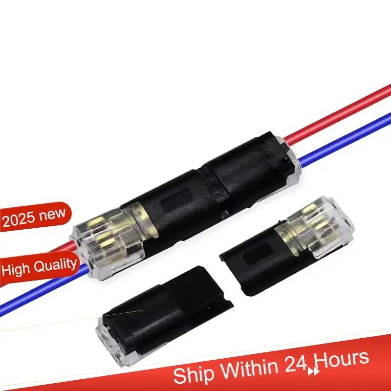 ~【A48T HOT】Car Wire Cable 100Pcs 2Pin Way Plug Waterproof Electrical Connector Strip Terminal Connection