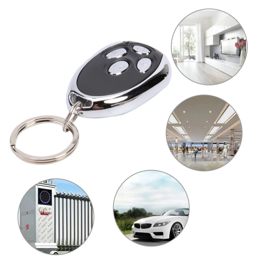 433MHZ Gate Alarm Remote 4 Keys Electric Lock Remote Replacement Control Copy Code Multi-function Portable for Electric Vehicle