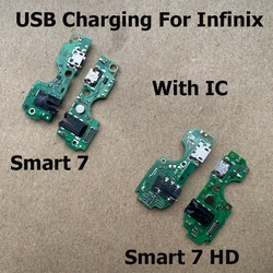For Infinix Smart 7 HD USB Charging Dock Board Connector USB Mic Charging Flex Cable X6515 X6516