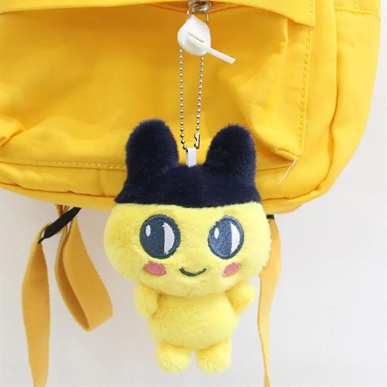 Tamagotchi Mimitchi Mametchi llavero relleno de felpa mascotas electrónicas muñeca colgante chica bolsa cremallera decoración colgante juguete para regalo