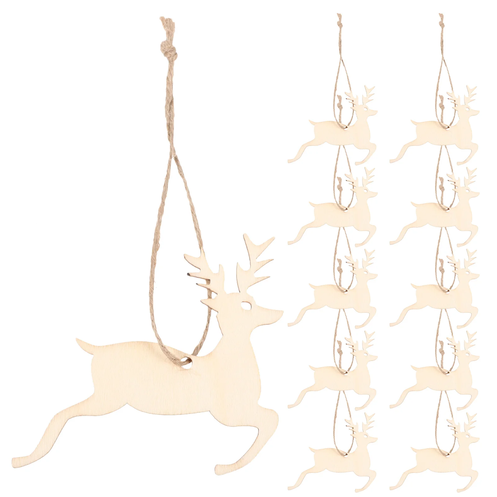 50 Stück Weihnachts-Holzscheiben-Ornamente, rustikale Feiertagsdekoration für Zuhause, Weihnachtsbaum, Party, hängender Anhänger, Holzhandwerk, Dekoration, Wind