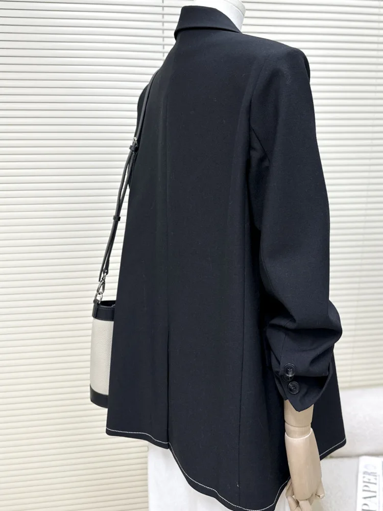 سترة WHTREND على الطراز الكوري للنساء لخريف 2025 معاطف أنيقة جديدة متعددة الاستخدامات ذات ألوان متعددة الاستخدامات WH1676 #5