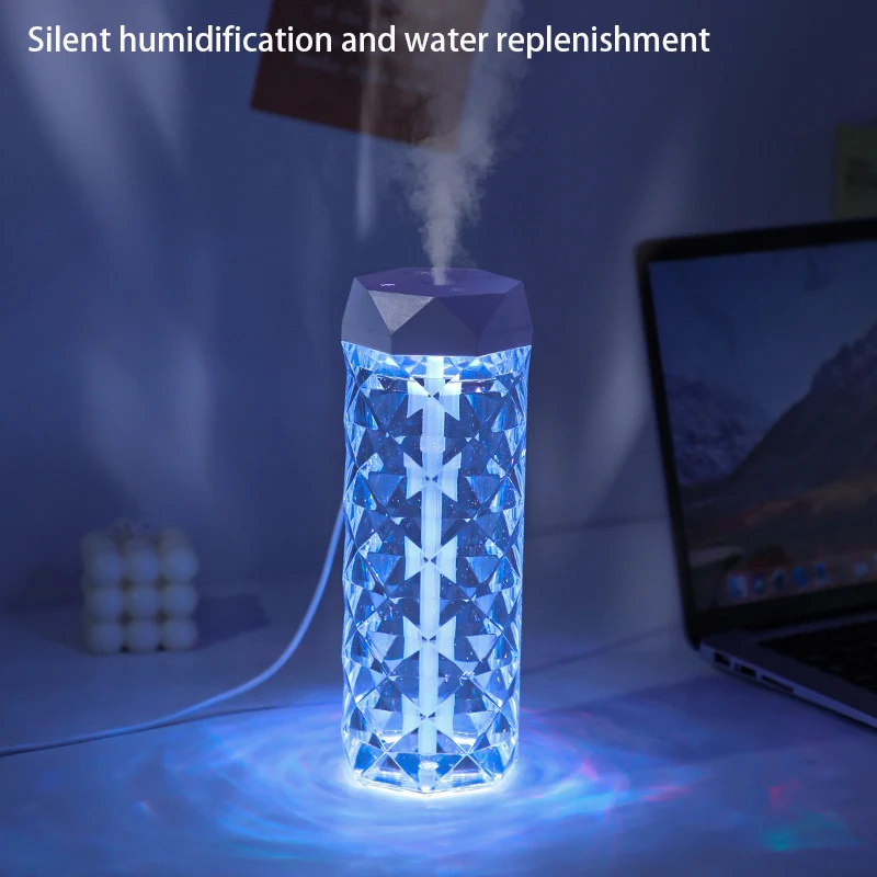 Humidificador de aire de 400ML, difusor de Aroma USB, purificador de aceites esenciales, generador de niebla de fragancia, humidificador de luz RGB para coche, hogar y dormitorio