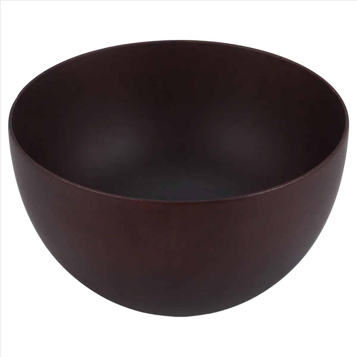 REST Japanese Style Wooden Bowls, Salad, Noodle, Fruits and Cereal Wooden Bowl Tableware, Red-Brown