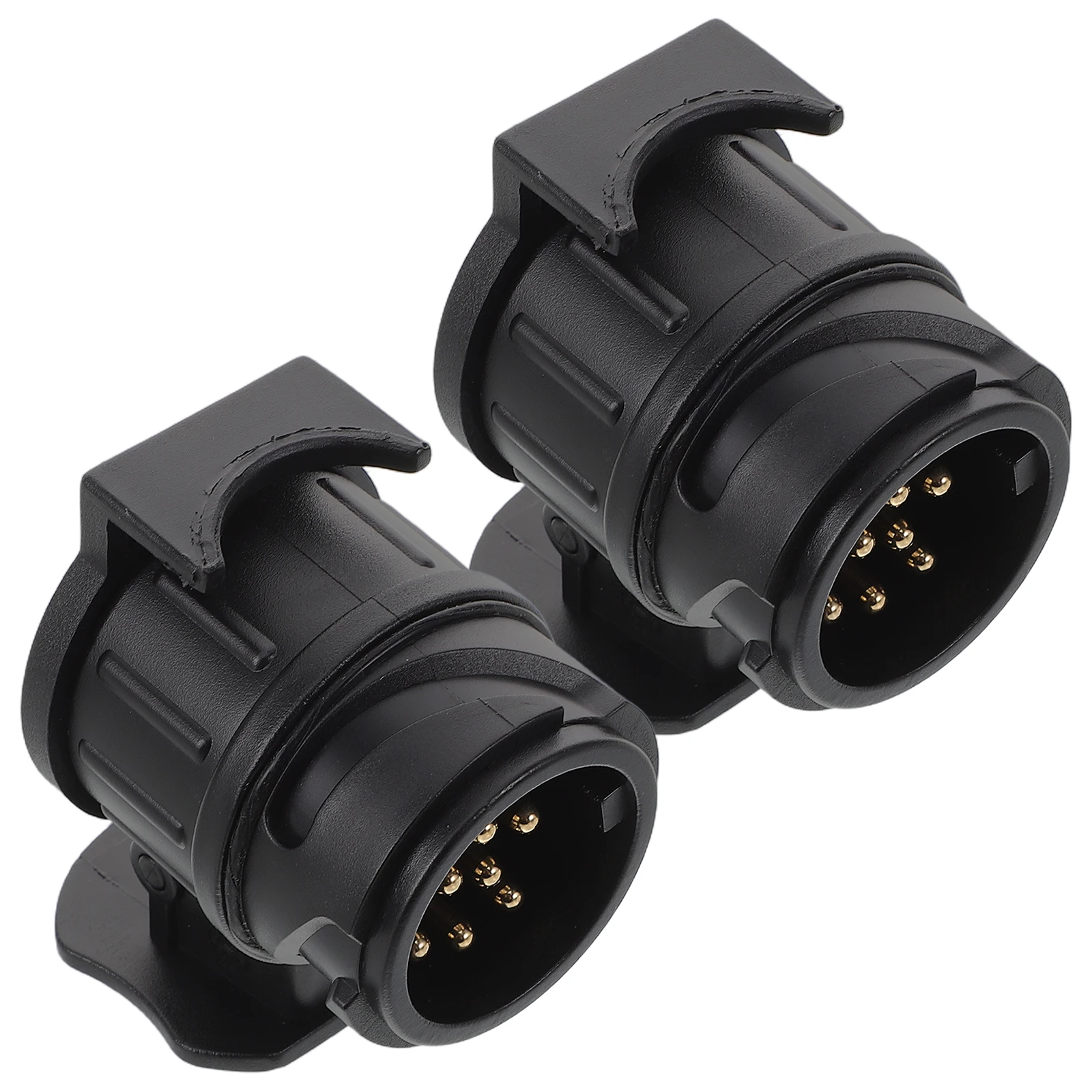

2pcs 13 Pin To 7 Pin Trailer Adapter Electrical Plug Connector For Caravans Trucks Rvs Towing Light Connection Replacement Part