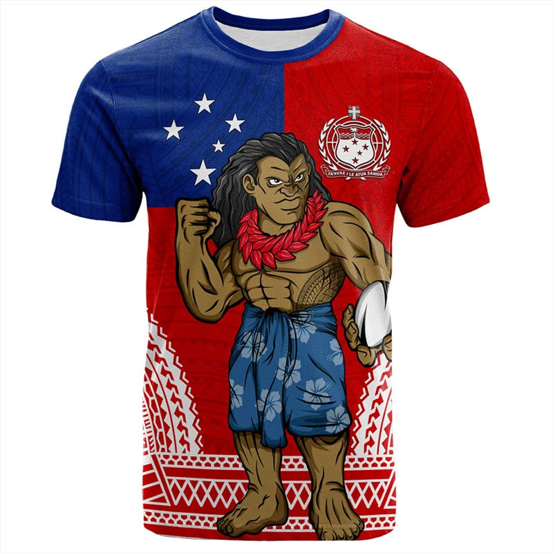 

Модная футболка с 3D принтом Самоан, мужская футболка с полинезийским рисунком, модная женская одежда с короткими рукавами, топы, футболки большого размера