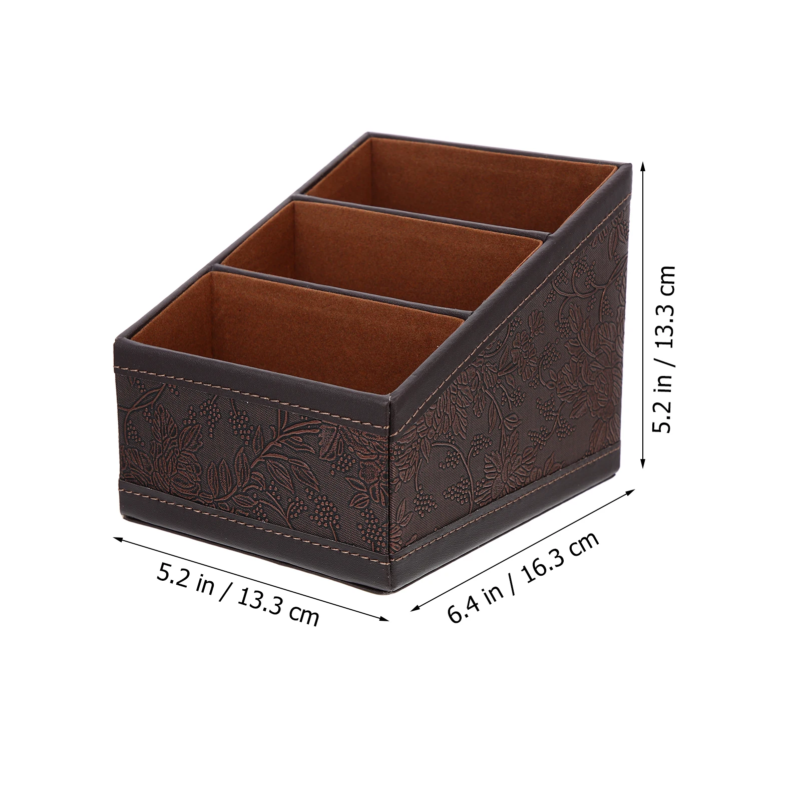 

Pu Organizer Storage Box For Remote Control Remote Control Holder Sundries Household Office Use File Container