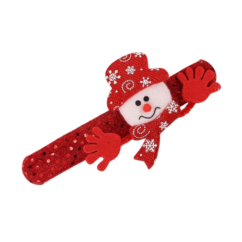 2025 New Christmas Themed Slap Bands for Kids and Family Durable Party Accessories