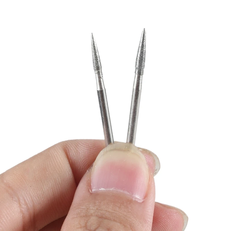 1-6mm Phủ Kim Cương Gắn Điểm Thon Gọn cho Đầu Mài Kim Khắc T Trang Sức Giọt