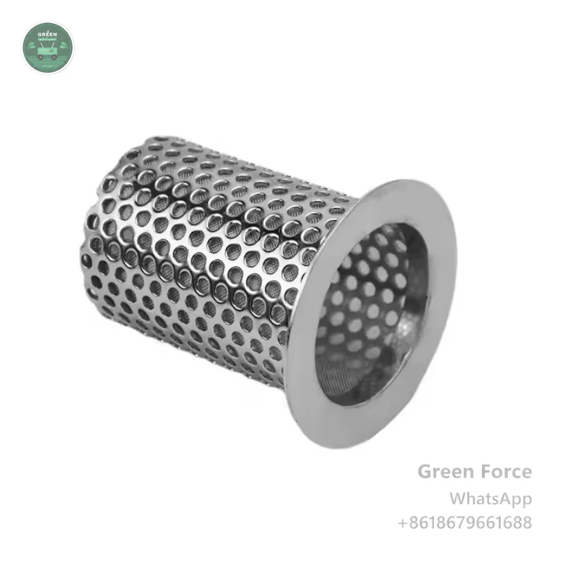 Custom SUS304 SUS316 Perforated Woven Filter Basket - Single/Dual Layer Configuration