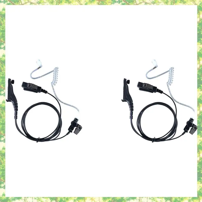 Smart-2X سماعة أذن صوتية أنبوب راديو قطعة أذن اتجاهين مع ميكروفون لموتورولا APX6000 APX4000 APX7000