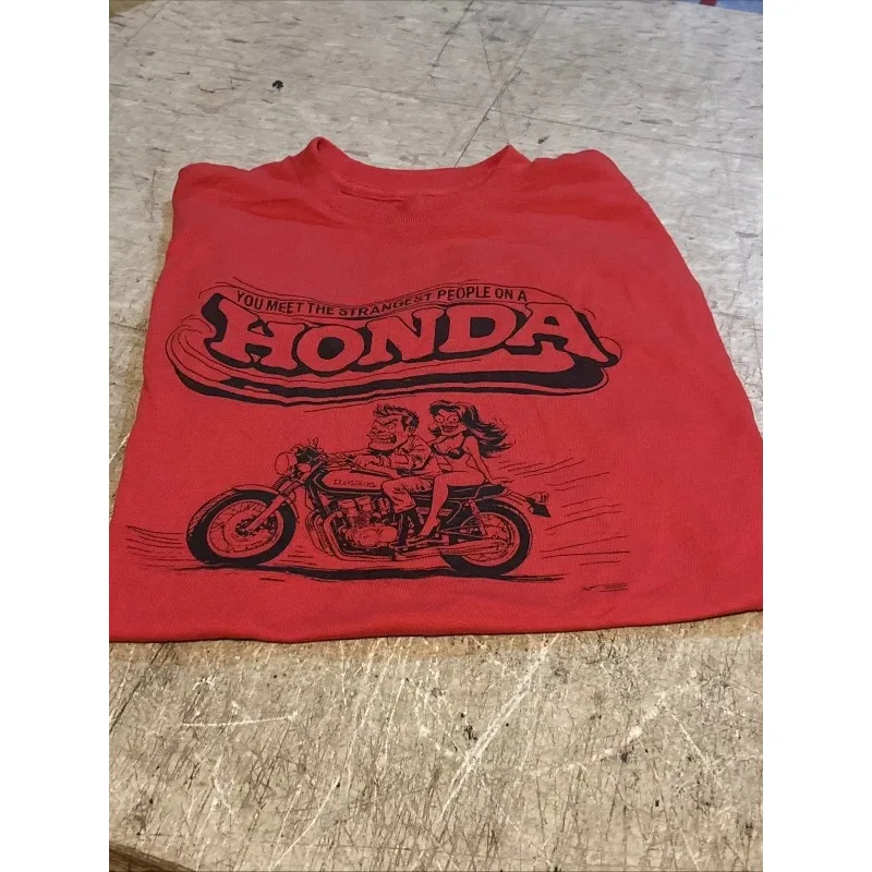 

Honda T-Shirt Retro Men's 2026 Honda Motorcycle Cotton Summer Quick Drying Breathable Motorcycle Riding Clothing Short Sleeved