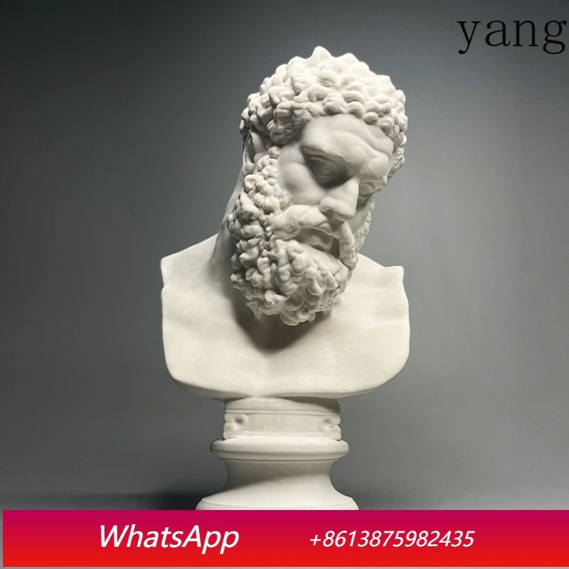 Roman Mythology Hercules Plaster Statue Desk Decoration Ornaments Characters Sculpture Sketching Practice Coloring Teaching Tool