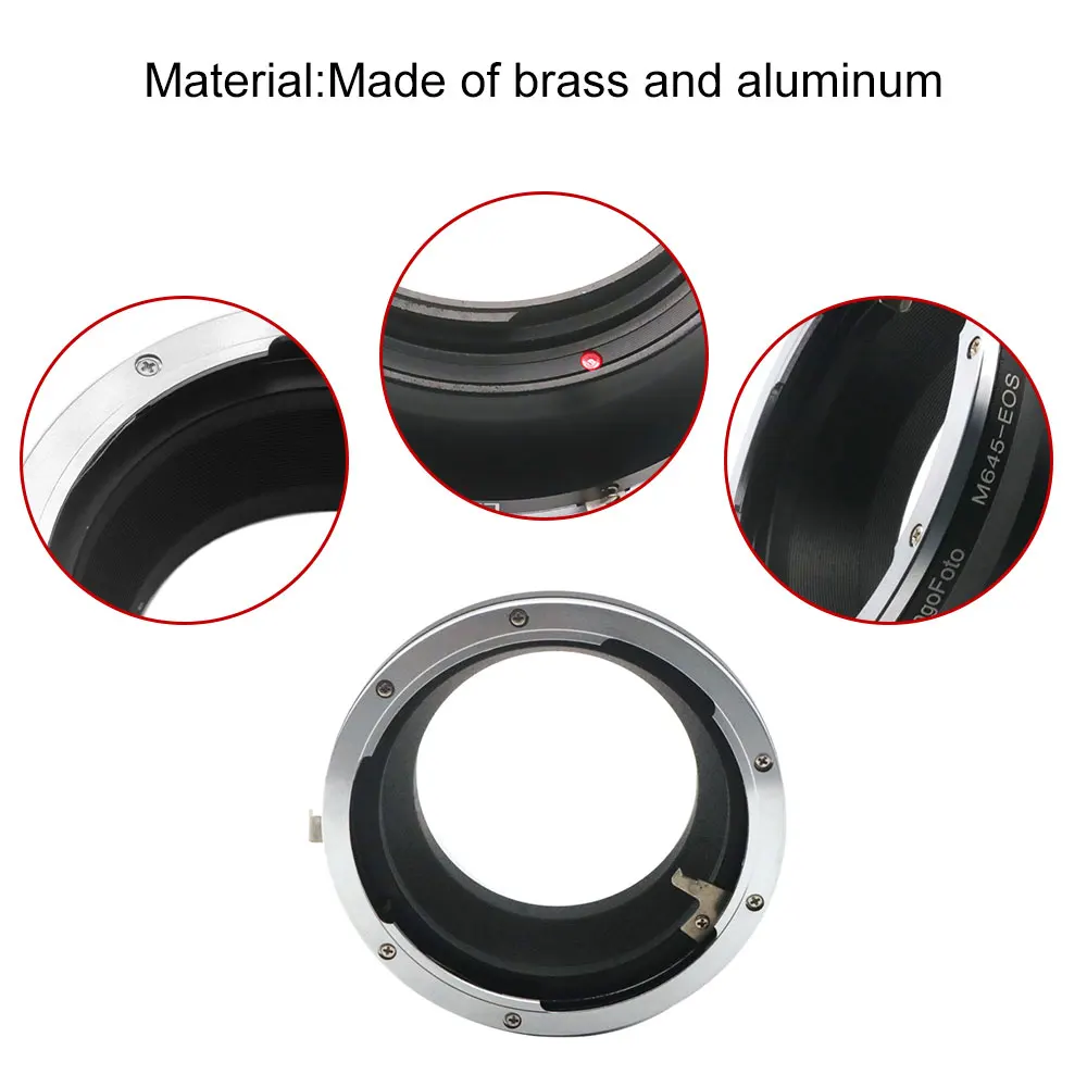 Lin Go Adapter Mount Ring For Mamiya 645 Lens To For EOS EF Camera AF Adapter Ring 5D 50D 550D