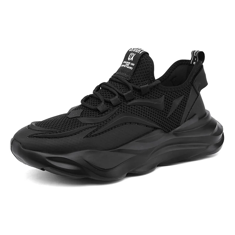 Clunky Sneaker for Men Breathable Thick Soft Sole Comfortable Knited Mesh Casual Sports Shoes Fashion Outdoor Walkong Footwear