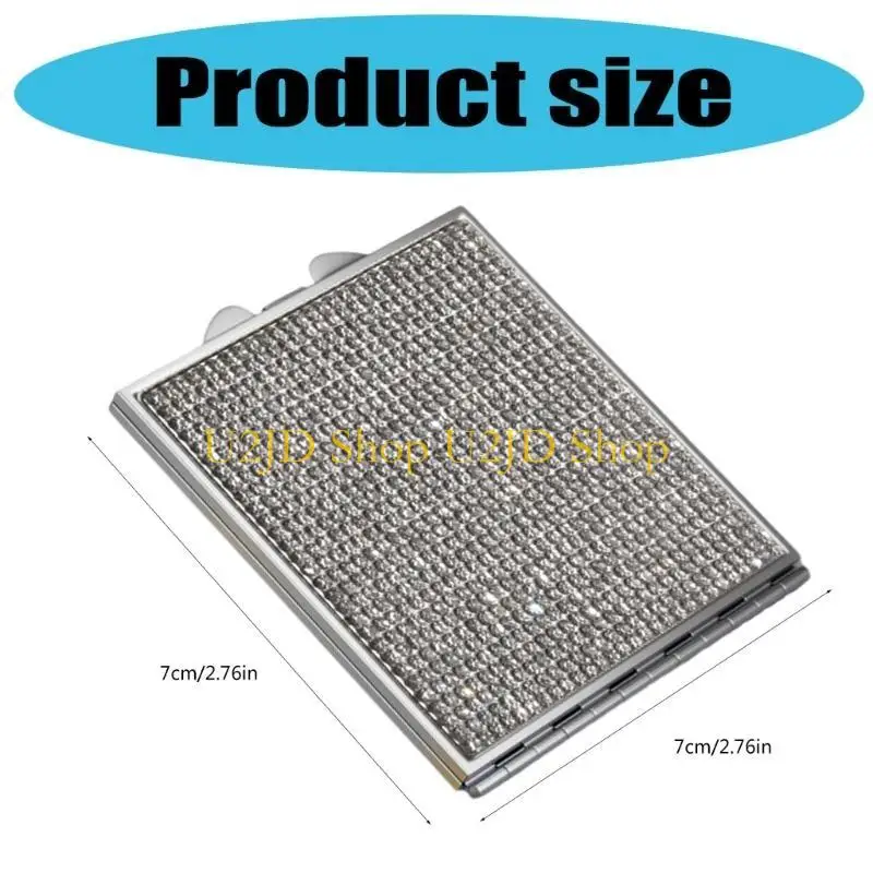 U2jd cosmetische spiegel, draagbare reis ijdelheid spiegel pocket spiegel make -up spiegel geschenken