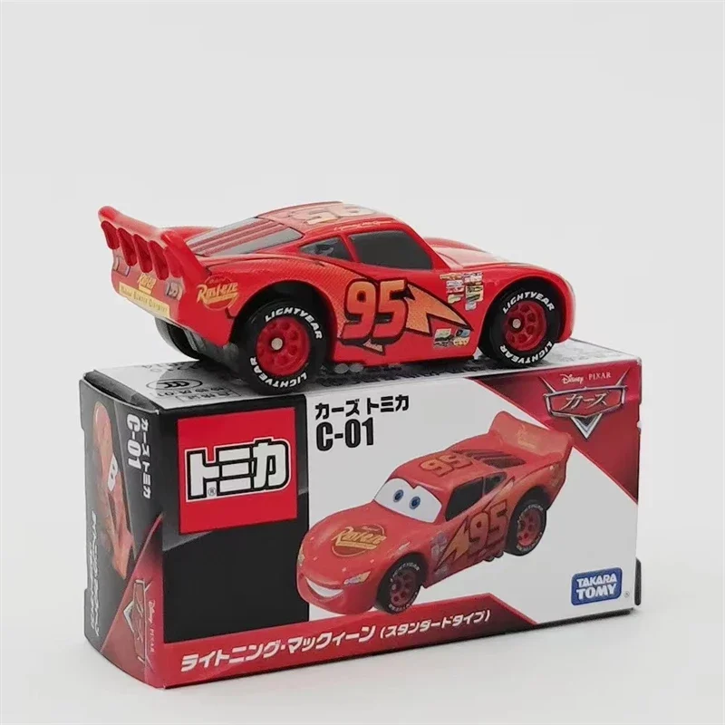 TAKARA TOMY Car Story 1:64 McQueen modelo de simulación de aleación fundido a presión, juguetes de decoración de colección para niños, regalos para niños