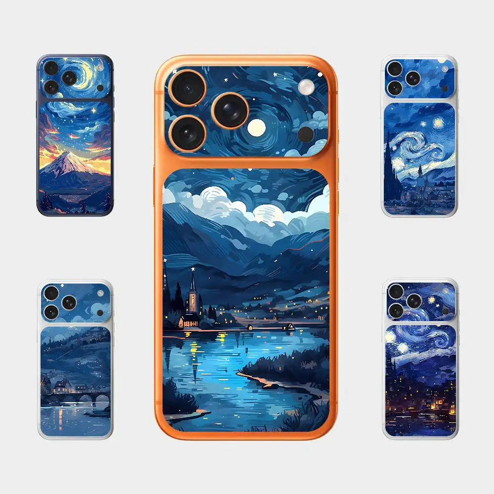 

Bright Vibrant Scenery For Iphone 17 Pro ProMax Back Protective Decorative Sticker Back Cover