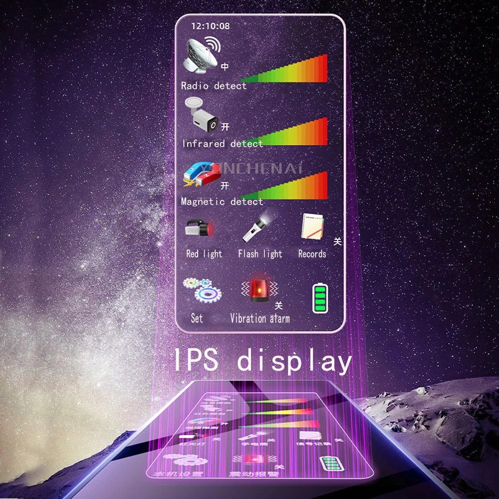 Bug Detector RF Signal Detector Anti Tracking Strong Magnetic Detector For Wireless Audio Bug GPS Camera Detector Finder