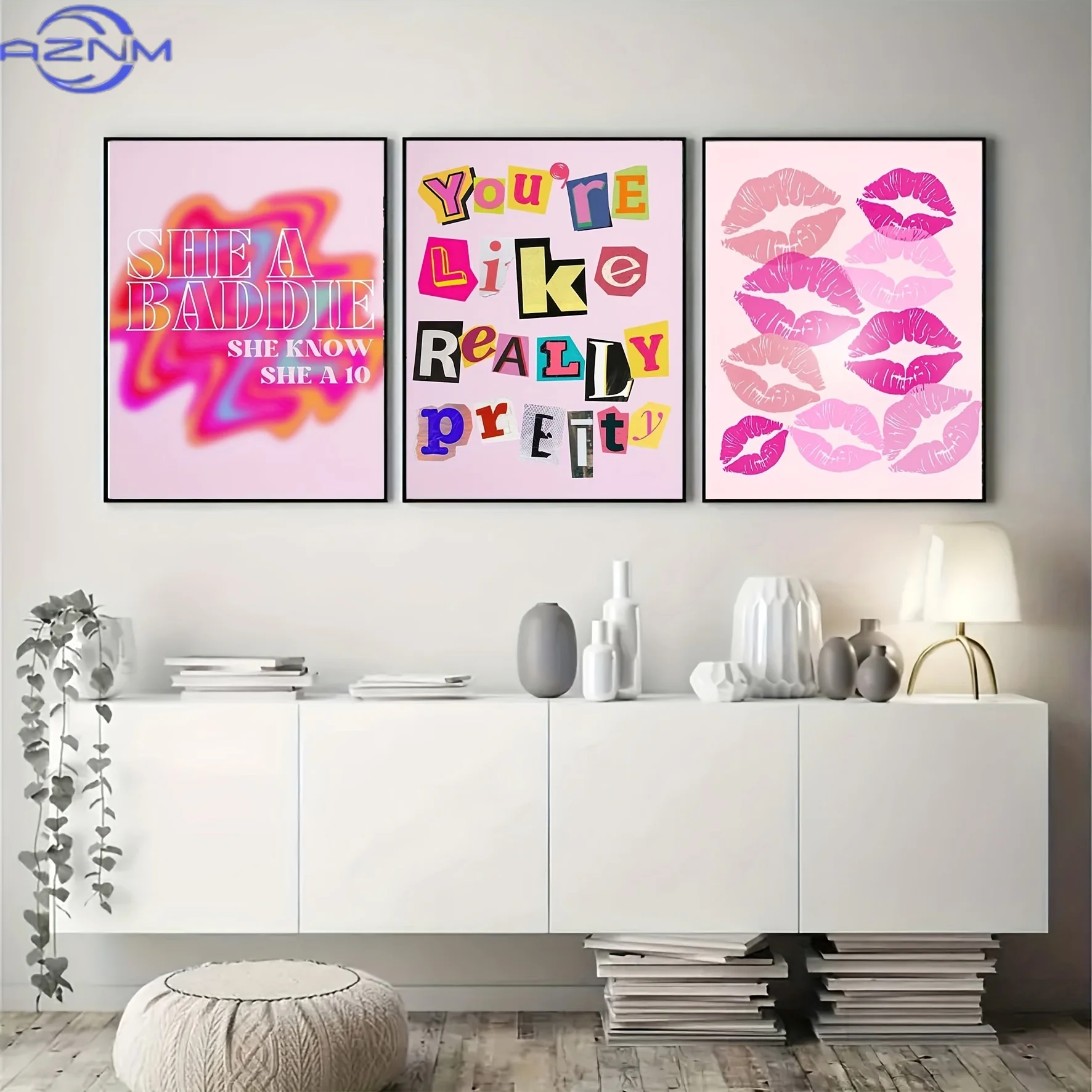 3pcs, Retro Futuristic Style Poster, Retro Oil Painting, Unique Tree, One-sided And Vivid Personality Art Prints, Girls Preppy A