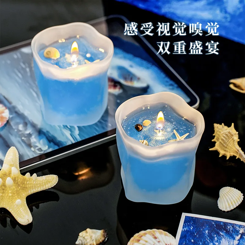 Marine Shell Scented Candles, Indoor Light Fragrance Ornaments, High Appearance Level, Niche High-end Birthday Gifts
