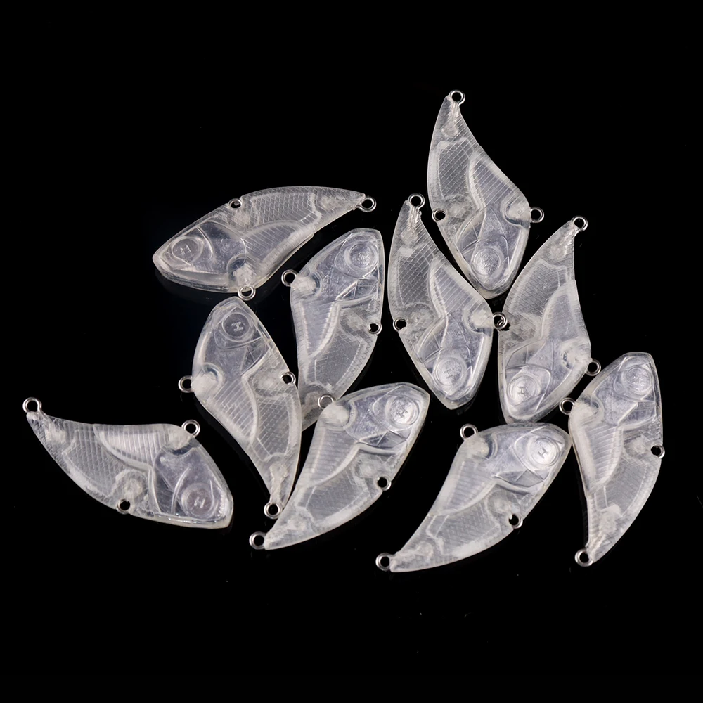 Magnisher 10PCS Vibration Bait Unpainted Hard Lures for Fishing DIY Lipless Crankbait 5.5cm 13.5g Blanks VIB Tackle