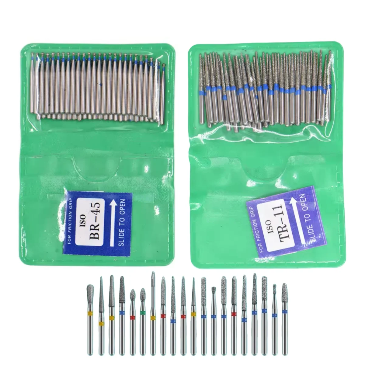 أزيز تلميع الأسنان عالي السرعة الماس الملمع لتلميع وتنعيم الأسنان ، قبضة الأزيز التوربينية مواد طب الأسنان