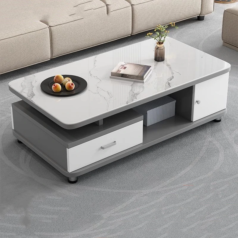 Luxury Storage Coffee Table Decoration Modern Living Room Organizer Standing Side Table Moving Meubles Chinese Style Furniture