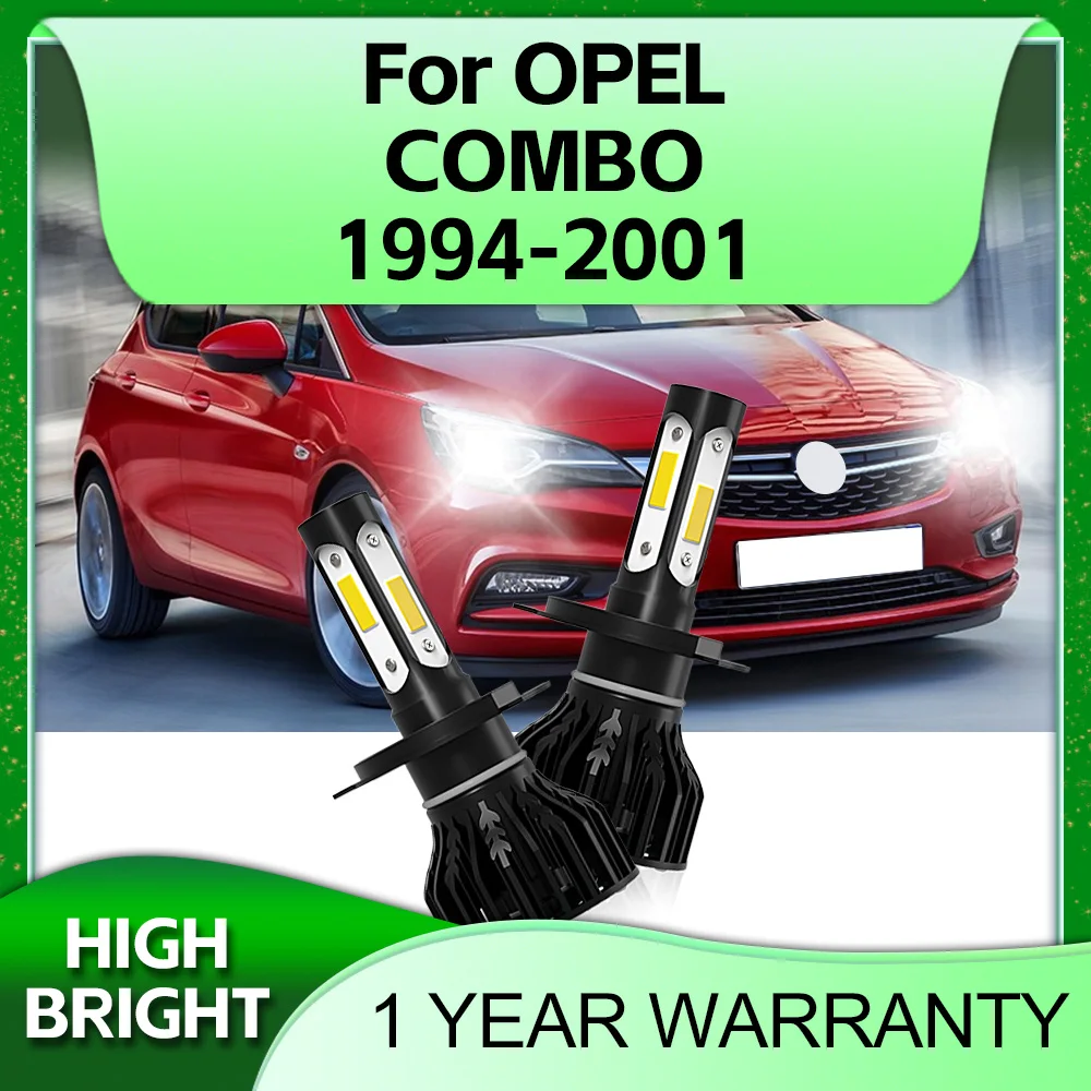 

180W Led Car Headlights 4Side Chip 6000K Turbo Lights H4 For OPEL COMBO 1994 1995 1996 1997 1998 1999 2000 2001