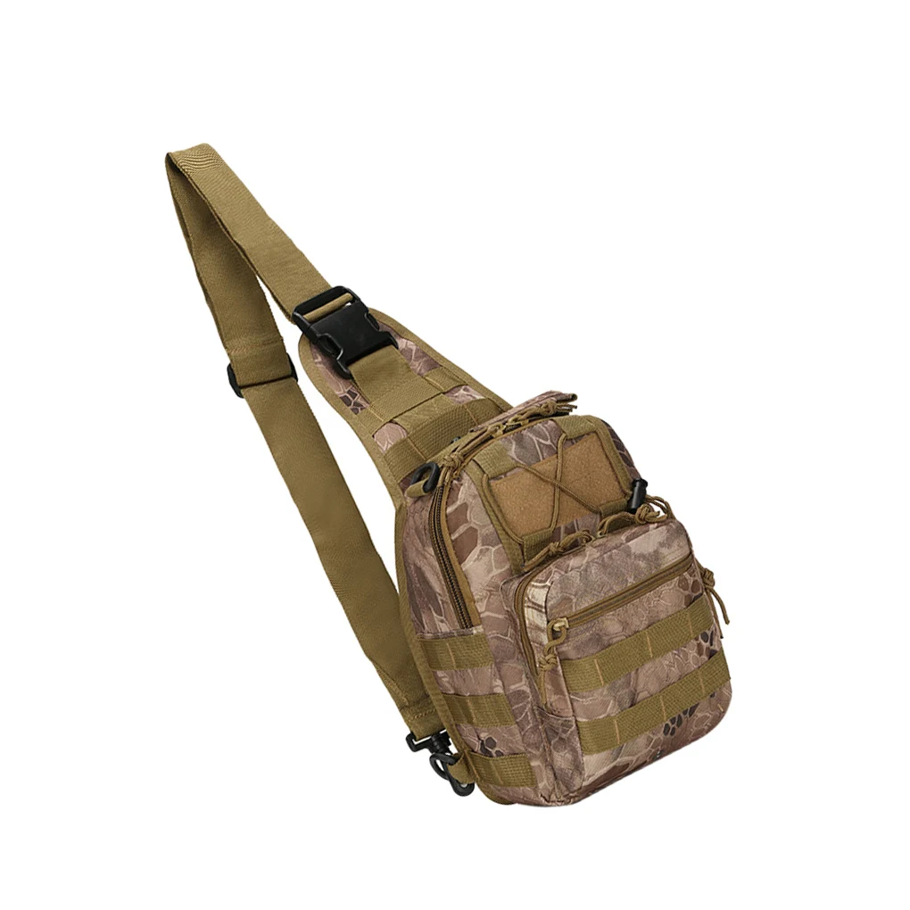 

Мужская нагрудная сумка на молнии, походная сумка на плечо, походная ткань Оксфорд, пакет для охоты на открытом воздухе, цвет грязи, зерно