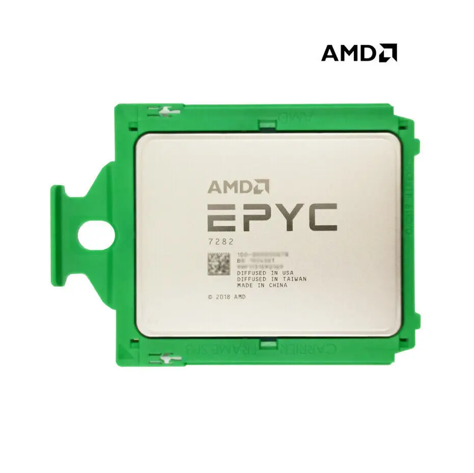 AMD EPYC 7282 Processors 2.8GHz CPU Up to 3.2GHz 64MB 120W SP3 100-000000078