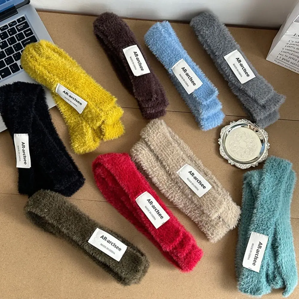 

Sweet Solid Color Wool Shawl Harajuku Dressing Decoration Knitted Scarf Y2K Korean Style Long Narrow Scarves Outdoor