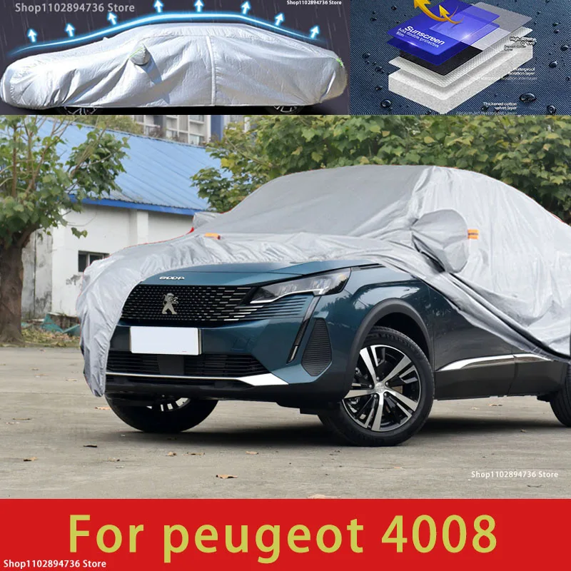 

Защитный чехол для Peugeot 4008, защита от солнца, защита от охлаждения, автомобильная одежда, защита краски автомобиля