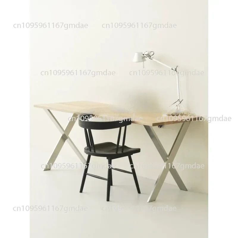 Stainless steel brushed table legs large plate bracket table feet can be customized desk tripod marble coffee table bottom
