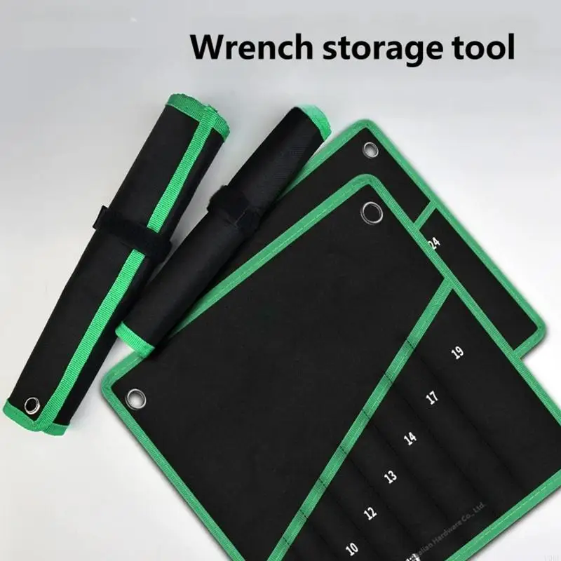 Canvas Wrench Roll-Up for Repair and Garage Storage Use