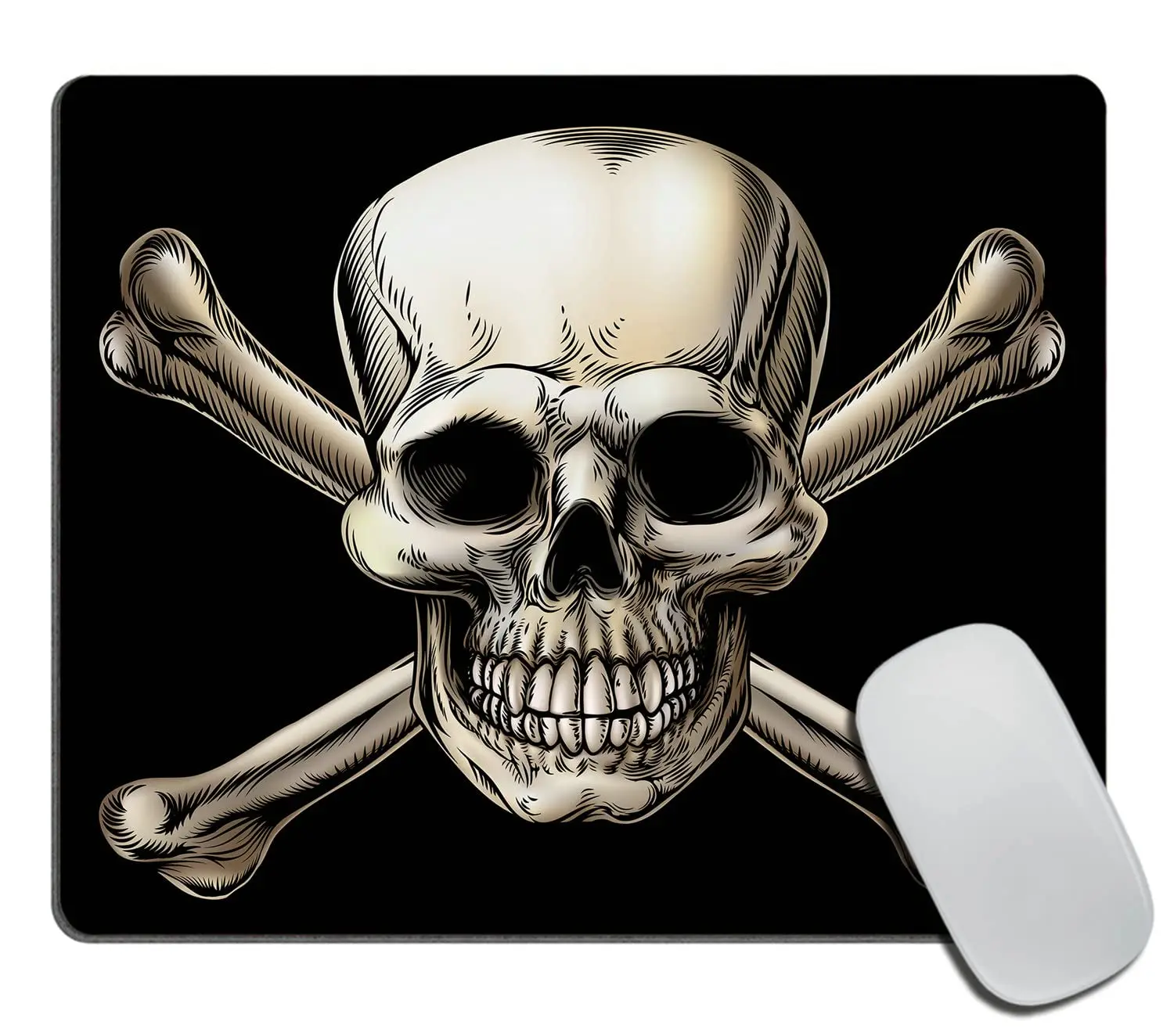 

High Quality Funny Skull Printing Gaming Mousepad Gamer Mouse Mat Keyboard Mats Desk Pad Mousepads 22x18cm For Computer