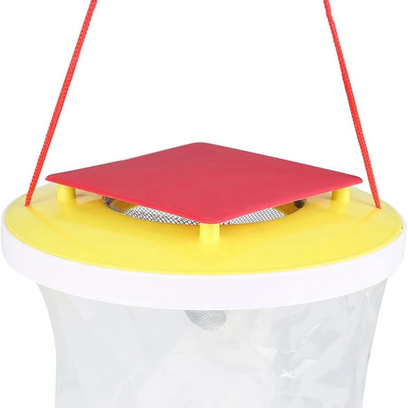 4 PCS Fly Traps Outdoor Hanging Fly Catcher As Shown Plastic Disposable Ranch Fly Trap Catcher Bag