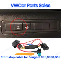 Sistema de arranque automático para coche, Sensor de Control de apagado y apagado, Cable de cancelación de parada inteligente, para Citroen Peugeot 308 3008 DS6