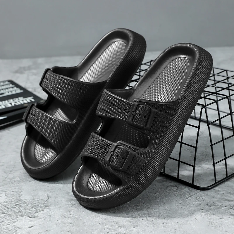 Outdoor-Hausschuhe für Damen und Herren im Sommer, neue lässige Mode, einfache, rutschfeste Outdoor-Strandsandalen und Hausschuhe mit weicher Sohle – Detail 3