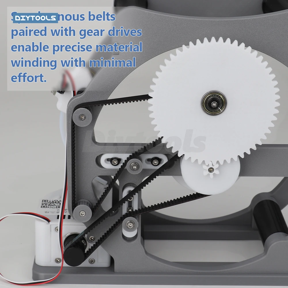 3D‑Printed Filament Winder, Electric & Hand‑cranked Rewinding Machine, PETG‑Built Spooling Kit for 3D Printing Consumable Reels