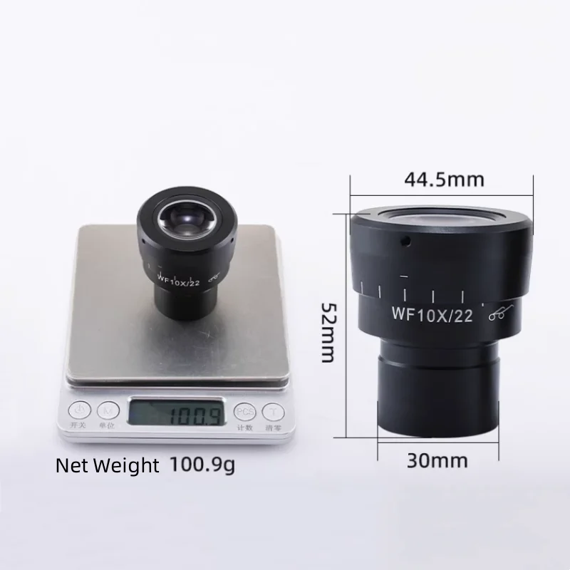 Imagem -05 - Ocular Wide Angle para Microscópio Estéreo High Eye Point Dioptria Ajustável Olympus Nikon Wf10x 30 mm
